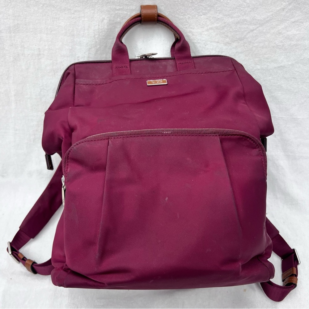 Tumi Maroon Red Backpack daybag